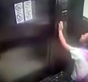 Βίντεο - θρίλερ με 9χρονη να προσπαθεί απεγνωσμένα να σταματήσει ασανσέρ, καθώς πέφτει από τον 19ο όροφο