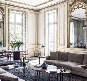 Δείτε αυτό το καταπληκτικό γαλλικό διαμέρισμα - Συνδυάζει τη σύγχρονη πολυτέλεια με τη μεγαλοπρέπεια του παλιού αρχοντικού  (φώτο)