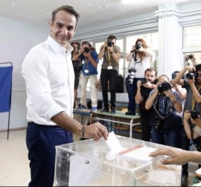 Εθνικές εκλογές 2019: Στην κάλπη ο Κυριάκος Μητσοτάκης - "Είμαι σίγουρος ότι αύριο ξημερώνει μια καλύτερη μέρα για την πατρίδα μας" (βίντεο)