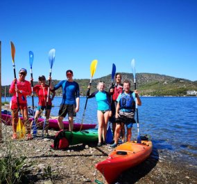 Made in Greece η Saronic Outdoor Activities: Ζευγάρι αθλητών μυούν τους τουρίστες του Πόρου στον αθλοτουρισμό: Sea kayak, stand up paddle, SUPilates, πεζοπορία, ποδηλασία & τρέξιμο