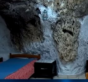Aπίστευτο: Στην Κρήτη νοικιάζουν Αirbnb σπηλιές όπου ζούσαν... λεπροί - Διαθέτουν και τζακούζι (βίντεο)