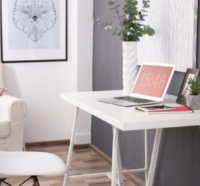O Σπύρος Σούλης μας δίνει 10 ιδέες για να δημιουργήσουμε ένα οργανωμένο και στιλάτο γραφείο στο σπίτι