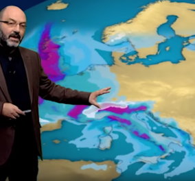 O μετεωρολόγος Σάκης Αρναούτογλου δεν «μασάει»: Έκανε live μετάδοση από τα χιόνια - Μπράβο Σάκη! Βίντεο  