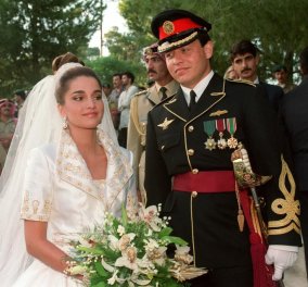 Vintage Pics: Σπάνιες φωτογραφίες από το γάμο της Ράνιας της Ιορδανίας με τον βασιλιά Αμπντάλα 