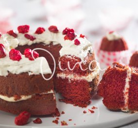 Το απόλυτο γλυκό των ερωτευμένων: Red Velvet Cake από τη Ντίνα Νικολάου