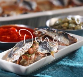 Η Ντίνα Νικολάου παρουσιάζει την πιο νόστιμη συνταγή για ψαράκι- Σαρδέλες γεμιστές πλακί