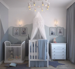 Υπέροχες ιδέες για το δωμάτιο των νεογέννητων μωρών μας - Στυλάτα, σικ, πρωτότυπα και εντυπωσιακά (φωτό)