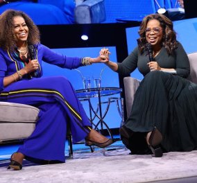 Όταν η Oprah Winfrey η πλουσιότερη & διασημότερη γυναίκα της τηλεόρασης συνάντησε την Michelle Obama (βίντεο)