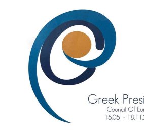 Αυτο ειναι το σήμα της ελληνικής προεδρίας του Συμβουλίου της Ευρώπης 