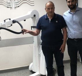 Good news: Ο Λεωνίδας Παντελάκης προσέφερε στο νοσοκομείο Ρεθύμνου ένα τροχήλατο ακτινογραφικό μηχάνημα στη μνήμη του γιου του 
