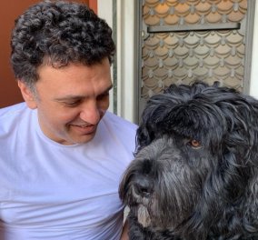 Η Τζένη Μπαλατσινού με χιούμορ: Αύριο κουρευόμαστε όλοι - Η  φωτό του Υπουργού συζύγου της  με αφάνα & ο  σκυλάκος τους δεν πάει πίσω