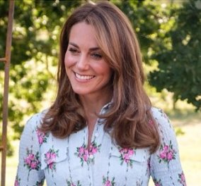 Νέο look για την Kate Middleton: Ίσια μαλλιά, ακαταμάχητο χαμόγελο & κυπαρισσί φουστάνι (φωτό - βίντεο)