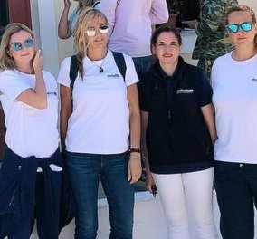 Στο Καστελόριζο βρίσκεται η Μαρέβα Μητσοτάκη: Με γιατρούς και εθελοντές κάνουν τεστ κορωνοϊού στους κατοίκους (φωτό)