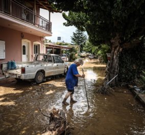 Εύβοια- Πλημμύρες: Συγκλονίζουν οι μαρτυρίες των κατοίκων στο Λευκαντί – «Ξυπνήσαμε & είδαμε ποτάμια νερού & λάσπης» (Φωτό & Βίντεο) 