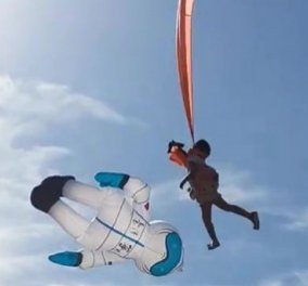 Το βίντεο που κάνει τον γύρο του κόσμου – Χαρταετός τράβηξε σε ύψος 30 μέτρων ένα 3χρονο κοριτσάκι (Βίντεο)  