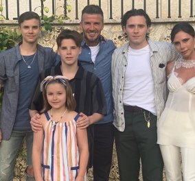 Στο Amanzoe της Ερμιονίδας ξανά η οικογένεια Beckham - Οι διακοπές στην Ελλάδα & οι βουτιές του David με την κόρη του Harper (φωτό)