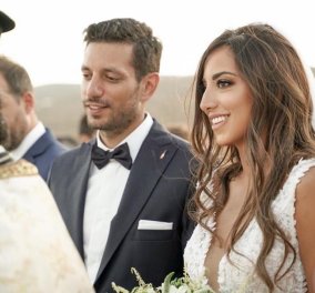 Ο Κώστας Κυρανάκης γαμπρός! Ο ρομαντικός γάμος στην Κύθνο & η γοητευτική δικηγόρος νύφη με το υπέροχο νυφικό (Φωτό & Βίντεο) 