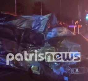 Τραγωδία στην άσφαλτο με νεκρό 26χρονο οδηγό - Έπεσε σε νταλίκα προσπερνώντας με υπερβολική ταχύτητα άλλα αυτοκίνητα στην Ηλεία (Φωτό)