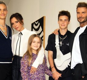 Οικογένεια Beckham σε φθινοπωρινή εκδοχή: Τα αγόρια μια χαρά, το κοριτσάκι γιατί το ντύνουν μαντάμ; (φωτό)