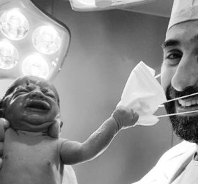 Η φωτογραφία του 2020: Νεογέννητο τραβάει τη μάσκα του μαιευτήρα - Η πιο αισιόδοξη στιγμή (Φωτό) 