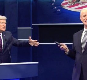 Αλεκ Μπάλντουιν & Τζιμ Κάρεϊ σε ξεκαρδιστική παρωδία του debate μεταξύ Τραμπ & Μπάιντεν (Φωτό & Βίντεο) 