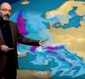Ο Σάκης Αρναούτογλου προβλέπει ψυχρή εισβολή & πολλές βροχές από Δευτέρα – Σκηνικό χειμώνα για μια ολόκληρη εβδομάδα (Βίντεο) 