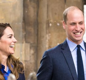 Υπερδραστήριος ο επόμενος βασιλιάς William - Το μπλε αυστηρό στυλ της Kate & η φλοράλ λεπτομέρεια (Φωτό & Βίντεο)  