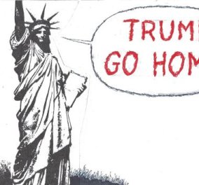 Η απίστευτη γελοιογραφία της ημέρας από τον Κυρ – Trump... go home