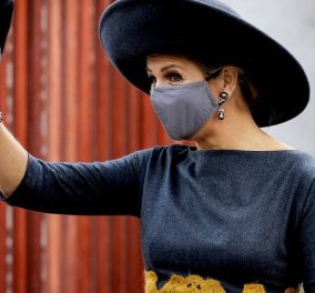H "πασαρέλα" της βασίλισσας Μάξιμα: Το μπορντό φουστάνι, ο φιόγκος στο jumpsuit & το μεγάλο αγαπημένο της καπέλο (φωτό- βίντεο)