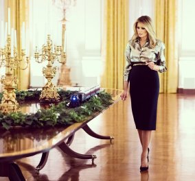 Ο Λευκός Οίκος στολίστηκε με glamour για τελευταία φορά από το εκκεντρικό προεδρικό ζεύγος Ντόναλντ & Μελάνια Τραμπ (Φωτό & Βίντεο)