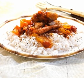 Η Αργυρώ Μπαρμπαρίγου "στοιχηματίζει" : Το Γλυκόξινο κοτόπουλο με ρύζι μπασμάτι θα γίνει το αγαπημένο μας φαγητό 