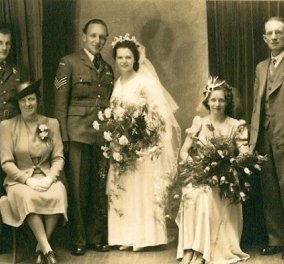 Γάμος εν καιρώ πολέμου: Έτσι ήταν οι νύφες το 1940 - Άλλες με μακριά φουστάνια και πέπλα & άλλες με απλά φορέματα (φωτό)