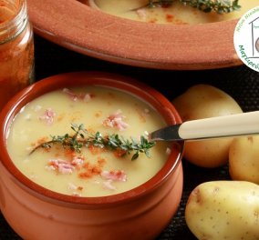 Η Ντίνα Νικολάου έχει μια πεντανόστιμη συνταγή: Βελούδινη πατατόσουπα με πάπρικα