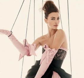 "Πράσινη Οπτασία" η Irina Shayk στο εξώφυλλο της Vogue - Καλλονή με "eco fashion" look απ' το μέλλον (φώτο)