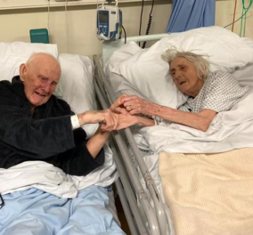 Ραγίζει καρδιές η τελευταία φωτογραφία των 90χρoνων Μαργκαρετ και Ντέρεκ - Πέθαναν από Covid -19, ήταν μαζί από 14 χρονών