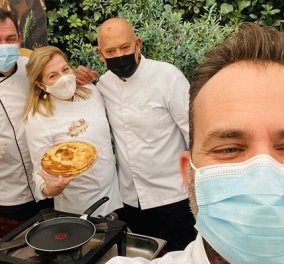 Ντίνα Νικολάου, Παρλιάρος, Χιλιαδάκη: Η crème de la créme των Ελλήνων σεφ, έφτιαξαν κρέπες στους κήπους της γαλλικής πρεσβείας (φωτό & βίντεο)