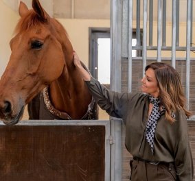 Αυτή είναι η νέα αγάπη της Έλλης Κοκκίνου: Ο Kinbab! - Ένα πανέμορφο καφέ άλογο, σωστός πρίγκιπας (φωτό)