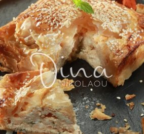 Η Ντίνα Νικολάου έχει την τέλεια πρόταση για την "Τυρινή" - Ελαφριά & πεντανόστιμη τυρόπιτα με φύλλα κρούστας &  κατίκι 