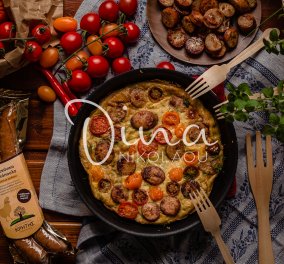 Φρουτάλια με λουκάνικο κοτόπουλου και ντοματίνια: Ένα πλούσιο και χορταστικό πιάτο από την Ντίνα Νικολάου