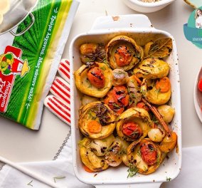 Ντίνα Νικολάου: Αγκινάρες στιφάδο στο φούρνο - Μια καταπληκτική vegan εκδοχή του αγαπημένου μας φαγητού