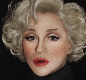 Ο Τάκης Ζαχαράτος μεταμορφώθηκε σε Marilyn Monroe από τα μαγικά χέρια του Αχιλλέα Χαρίτου - Υποκλινόμαστε στο ταλέντο τους (φωτό)