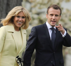 Η Brigitte Macron φόρεσε το ωραιότερο φουστάνι Louis Vuitton που έχει βάλει ποτέ: Αφορμή τα γενέθλιά της - Χεράκι, χεράκι με τον Γάλλο πρόεδρο (φωτό)