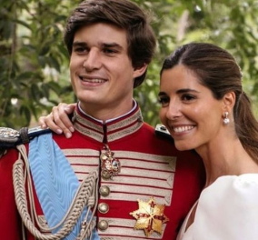 Ένας γάμος της αριστοκρατίας στην Ισπανία: Ο Carlos παντρεύτηκε την Belen στο Liria Palace - Το λιτό νυφικό & ο γοητευτικός γαμπρός (φωτό)