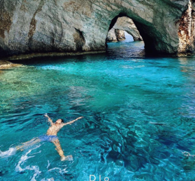 #Greek Summer 2021: Ο @diokaminaris παρουσιάζει τις γαλάζιες σπηλιές της Ζακύνθου - Οι Έλληνες φωτογράφοι προτείνουν