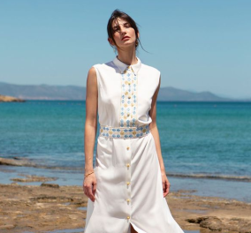 Made in Greece η  Εύη Μυγιάκη: Το φως του ήλιου & το μπλε της θάλασσας, η έμπνευση για τις δημιουργίες της - Μaxi φορέματα, τουνίκ & αξεσουάρ