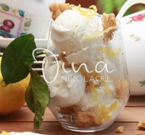 Παγωτό γιαούρτι με μέλι & λεμόνι από την Ντίνα Νικολάου - Αγαπήσαμε αυτή τη βελούδινη -δροσιστική γεύση 