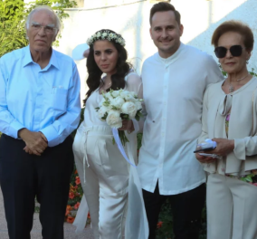 Παντρεύτηκε ο γιος του Βασίλη Λεβέντη, Μάριος Γεωργιάδης με πολιτικό γάμο - Η όμορφη εγκυμονούσα νύφη (φωτό) 