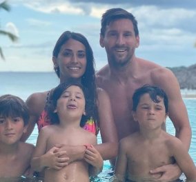 Ο Λιονέλ Μέσι κάνει διακοπές με την φαμίλια του: Η οικογενειακή φωτό & τα φιλιά με την «καυτή» σύζυγό του κάτω από το νερό (βίντεο)