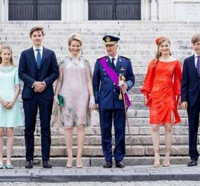 Ημέρα εθνικής γιορτής στο Βέλγιο και η βασιλική οικογένεια έβαλε τα καλά της: Κούκλες η βασίλισσα Ματθίλδη & η 19χρονη διάδοχος (φωτό)