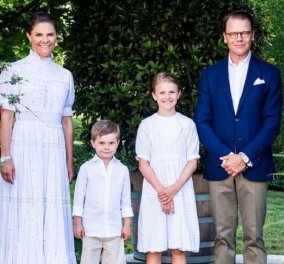 Η πριγκίπισσα Βικτώρια της Σουηδίας έκλεισε τα 44 - Το γιόρτασε ντυμένη στα λευκά "ασορτί" με τα παιδιά της - Οι φώτο από το οικογενειακό πάρτι (φώτο)